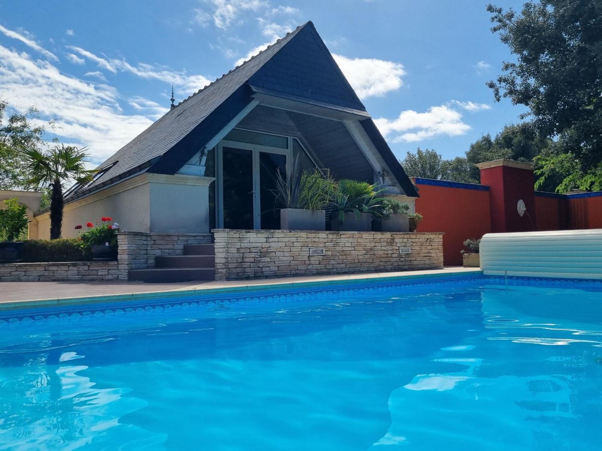 Vila Gite Authentique Avec Piscine Chauffee Et Jardin Paysager Pres De Nantes - Fr-1-306-962 Saint-Étienne-de-Montluc Exteriér fotografie